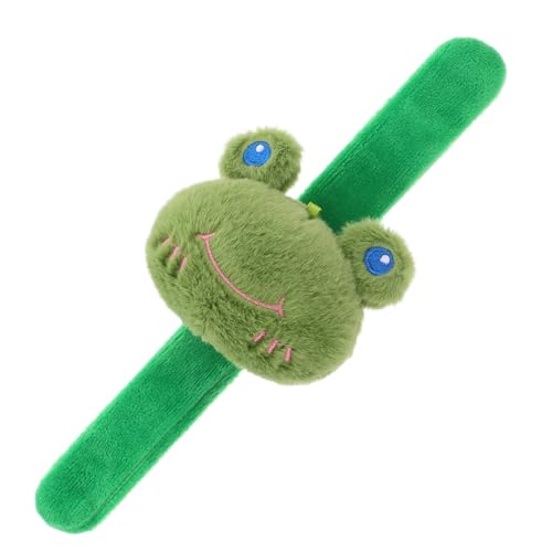 OFFSCH Frosch Frosch-Ornamente Tier-Ohrfeige-Armband Münzbörse Plüsch Stofftier Armband für Jungen und Mädchen OFFSCH Frosch Frosch-Ornamente Tier-Ohrfeige-Armband Münzbörse Plüsch Stofftier Armband für Jungen und Mädchen von OFFSCH