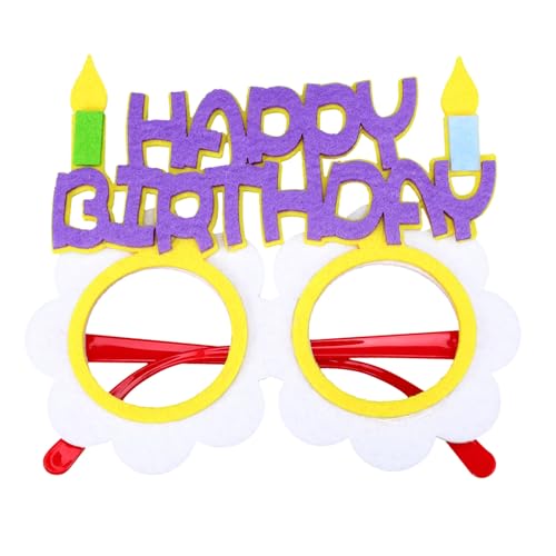 OFFSCH Geburtstagsfeier Brille Lustig Foto Requisiten Geburtstag Gläser Party Neuheit Brille Papierbrillen Für Geburtstagsfeiern Brille Requisiten Geburtstagsbrille Dekoration Gefühlt von OFFSCH