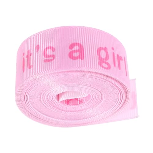 OFFSCH Girl Shower Geschenkband Polyester DIY Bastelband für Geschenkverpackung und Partydekoration Vielseitiges Rosa Schleifenband für Babyparty und Kreative Dekoideen OFFSCH Girl Shower Geschenkband Polyester DIY Bastelband für Geschenkverpackung und Partydekoration Vielseitiges Rosa Schleifenband für Babyparty und Kreative Dekoideen von OFFSCH