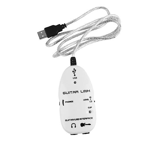 OFFSCH Gitarre Audio Kabel Weiß USB Instrument Verbindungskabel Musik Zubehör für Mann und Frau von OFFSCH