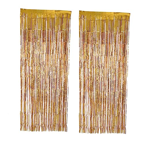 OFFSCH Goldene Metallic Folienfransen Vorhänge x Für Partys Hochzeiten Und Dekorationen Glänzende Tüllvorhänge Für Fenster Und Türen OFFSCH Goldene Metallic Folienfransen Vorhänge x Für Partys Hochzeiten Und Dekorationen Glänzende Tüllvorhänge Für Fenster Und Türen von OFFSCH