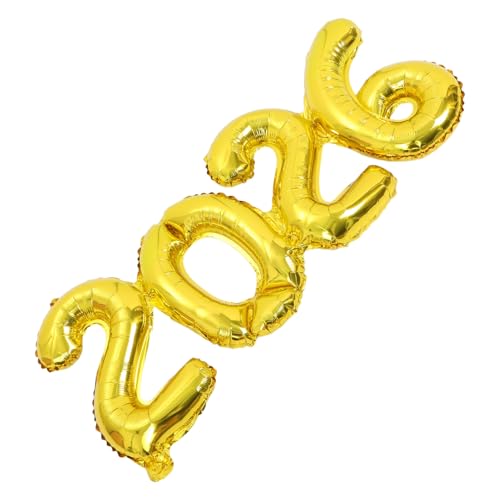 OFFSCH Großer Ballon Mit Der Zahl 2026: Digitaler Ballon Für Silvester, Geburtstagsparty, Dekoration, Hochzeit, Brautparty, Verlobung, Fotoshooting, Jahrestag von OFFSCH