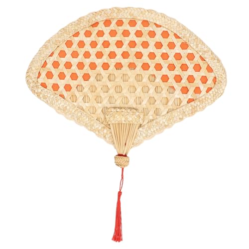 OFFSCH Handgefertigter Weidenstrohfächer Sommerlicher Handventilator für Handgewebter Fächer aus Naturmaterialien zum Kühlen im Freien Leicht und Tragbar OFFSCH Handgefertigter Weidenstrohfächer Sommerlicher Handventilator für Handgewebter Fächer aus Naturmaterialien zum Kühlen im Freien Leicht und Tragbar von OFFSCH