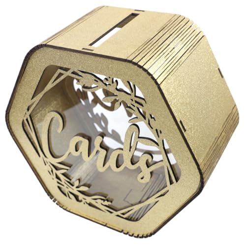 OFFSCH Holz Grußkartenbox mit Hohlem Design Große Kapazität Tragbare Kartenbox für Hochzeit Empfang Party Dekobox zur Aufbewahrung von Umschlägen Geldgeschenken und Kleinen Geschenken OFFSCH Holz Grußkartenbox mit Hohlem Design Große Kapazität Tragbare Kartenbox für Hochzeit Empfang Party Dekobox zur Aufbewahrung von Umschlägen Geldgeschenken und Kleinen Geschenken von OFFSCH