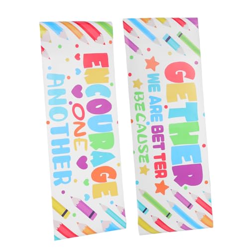 OFFSCH Inspirierende Schulanfang Wandsticker Abnehmbare PVC Dekoration für Klassenzimmer und Kinderfreundliche Motivierende Schulstart Deko für Vorschule und Grundschule von OFFSCH