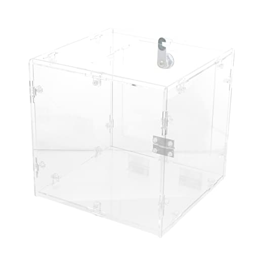 OFFSCH Klarer Acryl Wahlurne mit Schloss Transparente Spendenbox für Fundraising Vorschlagsbox und Gewinnspiele Abschließbar mit Einwurfschlitz Selbstmontierbar Vielseitig Einsetzbar OFFSCH Klarer Acryl Wahlurne mit Schloss Transparente Spendenbox für Fundraising Vorschlagsbox und Gewinnspiele Abschließbar mit Einwurfschlitz Selbstmontierbar Vielseitig Einsetzbar von OFFSCH