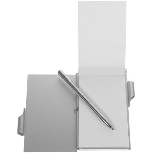 OFFSCH Kleiner Notizblock Aus Aluminium Für Büro Schulbedarf Notizblock Einkaufsliste Planungsblock von OFFSCH