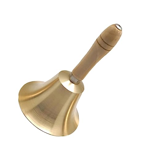 OFFSCH Kupferrasselglocke mit Holzgriff Durchmesser für Weihnachtsdekoration Party Restaurant und Service Handlich Leicht Robust Ergonomisch aus Poliertem OFFSCH Kupferrasselglocke mit Holzgriff Durchmesser für Weihnachtsdekoration Party Restaurant und Service Handlich Leicht Robust Ergonomisch aus Poliertem von OFFSCH
