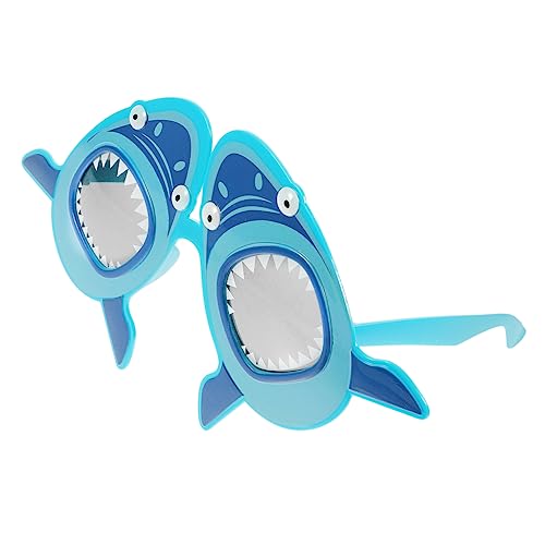 OFFSCH Lustige Partybrille Shark Design aus Robustem Abs Sichere Glatte Kanten für Hawaii Luau Strandfest Geburtstag Auffällige Foto Requisite und OFFSCH Lustige Partybrille Shark Design aus Robustem Abs Sichere Glatte Kanten für Hawaii Luau Strandfest Geburtstag Auffällige Foto Requisite und von OFFSCH