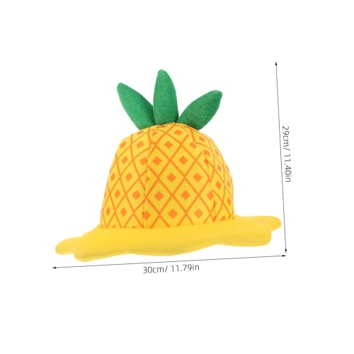 OFFSCH Lustiger Ananas Hut Verstellbar Cartoon Obst Kopfbedeckung Leicht für Karneval Party Kostüm Erwachsene von OFFSCH