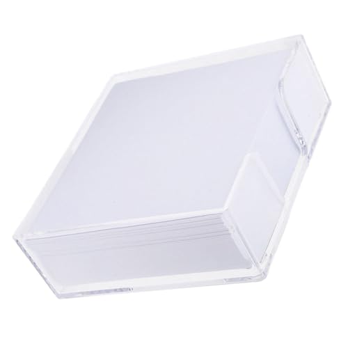 OFFSCH Memo Notizblock in Transparentem Spender Mini Notizzettel Nachfüllung Glattes Papier für Stift Marker Langlebig für Lehrer Büro und Schreibtischorganisation OFFSCH Memo Notizblock in Transparentem Spender Mini Notizzettel Nachfüllung Glattes Papier für Stift Marker Langlebig für Lehrer Büro und Schreibtischorganisation von OFFSCH