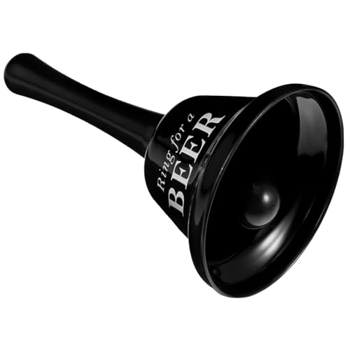 OFFSCH Metallhandglocke mit Kreativem Buchstaben Design Schwarze Party und Barklingel Langlebige Dekoration für Junggesellenabschiede Nacht und Eventspaß von OFFSCH