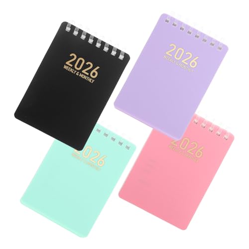 OFFSCH Mini Kalender Spiralbindung Taschenplaner Monats Wochenübersicht Jahresplaner Notizblock Klein für Büro Schule Alltag in Schwarz Grün Violett OFFSCH Mini Kalender Spiralbindung Taschenplaner Monats Wochenübersicht Jahresplaner Notizblock Klein für Büro Schule Alltag in Schwarz Grün Violett von OFFSCH
