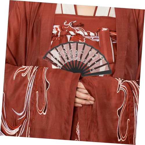 OFFSCH Miniatur Faltbarer Handfächer Vintage Stil Dunkelrot Handgehalten Faltbarer Deko-fächer für Puppen Party Festival Kleines Accessoire Tragbar und Einfach zu Falten OFFSCH Miniatur Faltbarer Handfächer Vintage Stil Dunkelrot Handgehalten Faltbarer Deko-fächer für Puppen Party Festival Kleines Accessoire Tragbar und Einfach zu Falten von OFFSCH