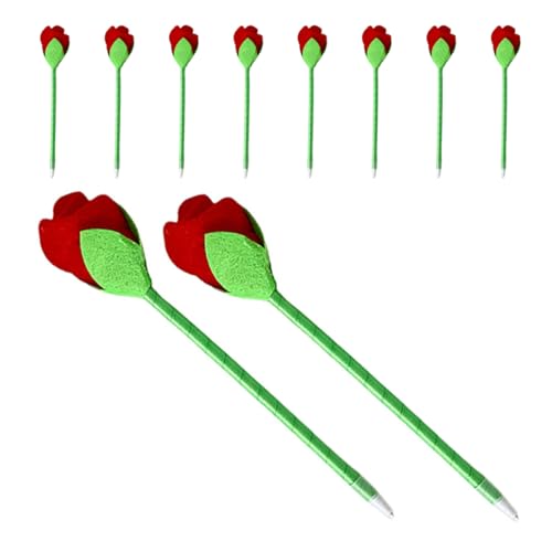OFFSCH Neuartige Cartoon-rosen-kugelschreiber, Plüsch-rosen-stifte, Kreatives Briefpapier- Für Kinder, Studenten, Home Office, Schule, Schreibbedarf OFFSCH Neuartige Cartoon-rosen-kugelschreiber, Plüsch-rosen-stifte, Kreatives Briefpapier- Für Kinder, Studenten, Home Office, Schule, Schreibbedarf von OFFSCH