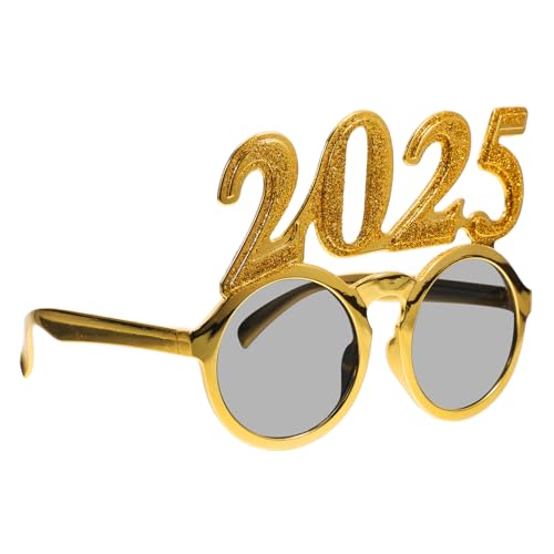 OFFSCH Neujahrsbrille Glitzer 2025 Sonnenbrille Dekorative Brillen Neujahrsparty Dekoration Brillen-set Für Festivals von OFFSCH