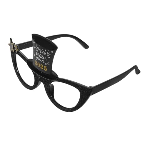 OFFSCH Neujahrs Partybrille Katzenaugenrahmen Schwarz Lustige Foto Requisiten Trendige Eyewear für Tanz und Festtagsdekor OFFSCH Neujahrs Partybrille Katzenaugenrahmen Schwarz Lustige Foto Requisiten Trendige Eyewear für Tanz und Festtagsdekor von OFFSCH