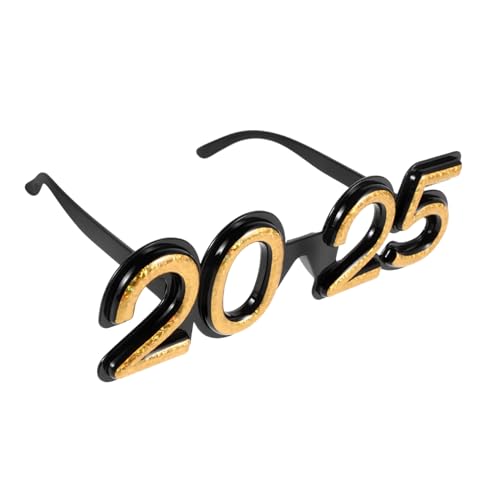 OFFSCH Party-brille Leuchtend Neujahrsbrille 2025 Silvesterparty-zubehör Partydeko Plastikbrille Requisite Für Festliche Anlässe von OFFSCH