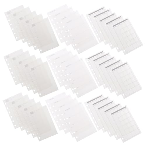 OFFSCH Planer Nachfüllset Tages Wochen Monats Einlagen Ringbuch Kompatibel Glattes Dickes Papier für Schreibkomfort Vielseitige DIY Planungslösung für Organizer Journal von OFFSCH