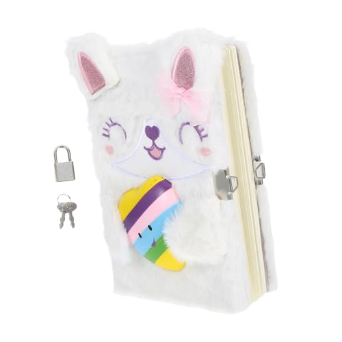 OFFSCH Plüsch notizbuch mit Schloss für Mädchen Süßes Leichtes Cartoon tagebuch Weiches Tragbares Flauschiges Notizheft mit Lustigen Tiermotiven Geeignet für Tägliches Schreiben und OFFSCH Plüsch notizbuch mit Schloss für Mädchen Süßes Leichtes Cartoon tagebuch Weiches Tragbares Flauschiges Notizheft mit Lustigen Tiermotiven Geeignet für Tägliches Schreiben und von OFFSCH