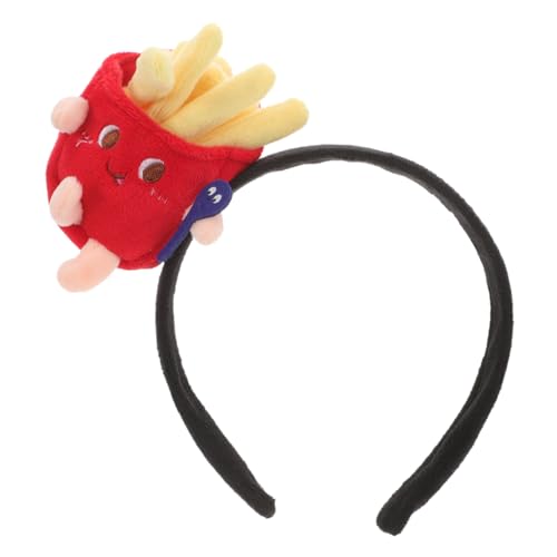 OFFSCH Pommes Frites Cartoon Stirnband Für Frauen Faux Catch Chips Zubehör Dünnes Party Stirnband Mit Süßem Thema Mini Fry Sim Erwachsene Kartoffel Stacheliger von OFFSCH