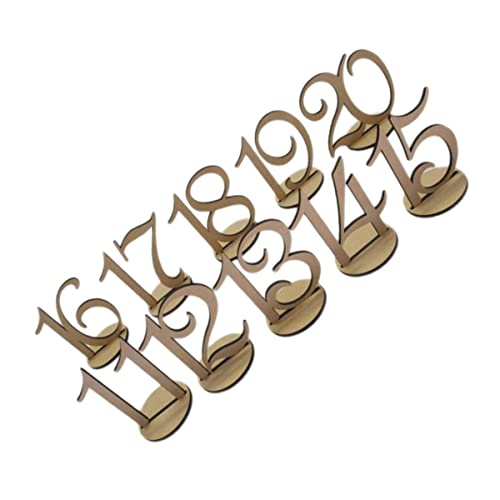 OFFSCH Praktische Tischnummern Aus Holz 11-20 Für Hochzeit Geburtstag Jubiläum OFFSCH Praktische Tischnummern Aus Holz 11-20 Für Hochzeit Geburtstag Jubiläum von OFFSCH