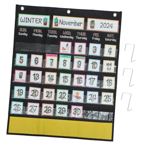 OFFSCH Schul und Wochenkalender mit Hängenden Taschen Robuster Umweltfreundlicher Wandkalender für Vorschule und Klassenzimmer Multifunktional Geräumig Kreatives Design OFFSCH Schul und Wochenkalender mit Hängenden Taschen Robuster Umweltfreundlicher Wandkalender für Vorschule und Klassenzimmer Multifunktional Geräumig Kreatives Design von OFFSCH