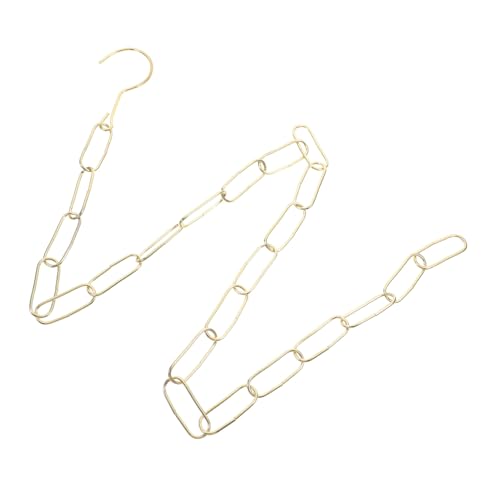 OFFSCH Schwere Eisenkette mit Haken Stabile Aufhängungskette für Einzelhandels und Ladendisplays Robuste Verbindungskette für Kleidung Langlebige Aufhängung für Verkaufsständer Ring von OFFSCH
