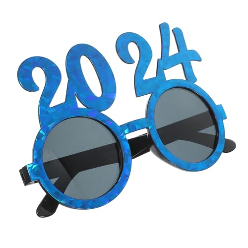 OFFSCH Silvester Partybrille Spaßige Cosplay Brille Leichtes Accessoire für Fotos und Festdeko Unisex Blau OFFSCH Silvester Partybrille Spaßige Cosplay Brille Leichtes Accessoire für Fotos und Festdeko Unisex Blau von OFFSCH