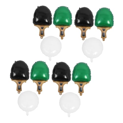 OFFSCH Teiliges Tischtennisballon Grün Schwarze Schläger Weiße Bälle Sportliche Partydeko für Geburtstage Shower Wettbewerbe Einfache Befüllung Auffälliges Design für Jungen und Sportfans OFFSCH Teiliges Tischtennisballon Grün Schwarze Schläger Weiße Bälle Sportliche Partydeko für Geburtstage Shower Wettbewerbe Einfache Befüllung Auffälliges Design für Jungen und Sportfans von OFFSCH