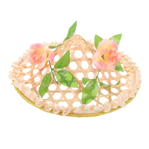 OFFSCH Traditioneller geflochtener Strohhut mit Blumen Atmungsaktiver Tanzhut für Aufführungen Farbenfroher Karnevalshut Leicht und Komfortabel OFFSCH Traditioneller geflochtener Strohhut mit Blumen Atmungsaktiver Tanzhut für Aufführungen Farbenfroher Karnevalshut Leicht und Komfortabel von OFFSCH
