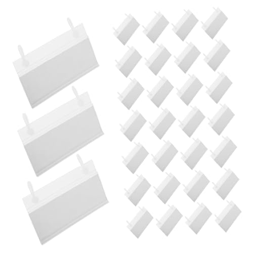 OFFSCH Transparente Pvc etikettenhalter mit Schnappverschluss für Supermarkt warenkörbe und Metallregale Langlebig Wiederverwendbar als Preis Lageretikettenhalter OFFSCH Transparente Pvc etikettenhalter mit Schnappverschluss für Supermarkt warenkörbe und Metallregale Langlebig Wiederverwendbar als Preis Lageretikettenhalter von OFFSCH