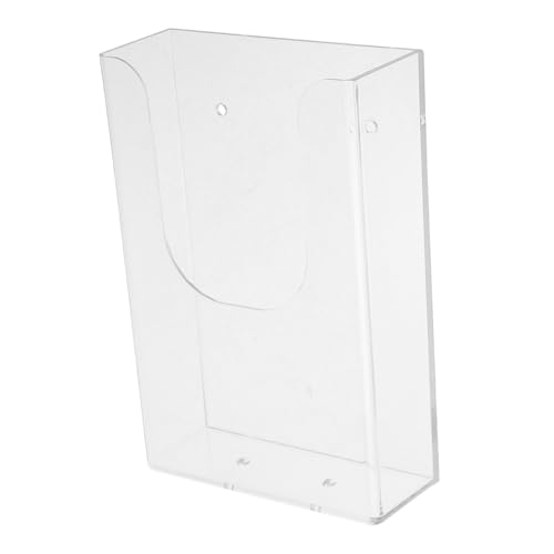 OFFSCH Transparenter Wand Organizer Einlagiger Wandregal Aktenhalter Klarer Prospekthalter für Büro Stabiler Vielseitiger Dokumentenständer Einfache Praktische Ablage für Flyer OFFSCH Transparenter Wand Organizer Einlagiger Wandregal Aktenhalter Klarer Prospekthalter für Büro Stabiler Vielseitiger Dokumentenständer Einfache Praktische Ablage für Flyer von OFFSCH