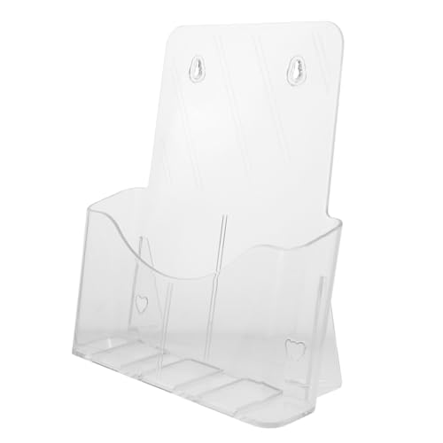 OFFSCH Transparentes Dokumentenfach aus Robustem Abs Einlagiger Wand Tischhalter für Büroorganisation Flexibler Aufbewahrungsständer für Broschüren Flyer und Akten Stabiler Organizer für OFFSCH Transparentes Dokumentenfach aus Robustem Abs Einlagiger Wand Tischhalter für Büroorganisation Flexibler Aufbewahrungsständer für Broschüren Flyer und Akten Stabiler Organizer für von OFFSCH