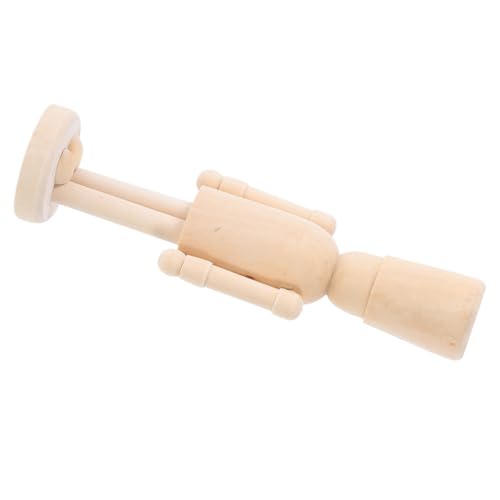 OFFSCH Unbemalter Holz-Soldat DIY Weihnachts Halloween Dekofigur Vielseitig Gestaltbar Holzfigur zum Bemalen Festliche Tischdekoration von OFFSCH