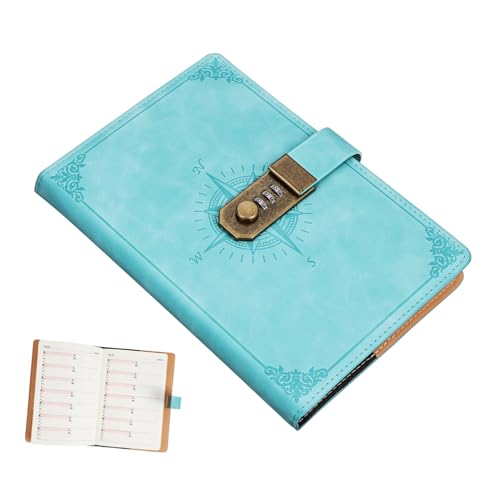 OFFSCH Vintage Journal mit Zahlenschloss Vielseitiges Notizbuch mit Kartenfächern und Kombination Stilvolles Tagebuch für Schüler Geschäftsleute und Reisetagebuch Grünes PU Leder OFFSCH Vintage Journal mit Zahlenschloss Vielseitiges Notizbuch mit Kartenfächern und Kombination Stilvolles Tagebuch für Schüler Geschäftsleute und Reisetagebuch Grünes PU Leder von OFFSCH