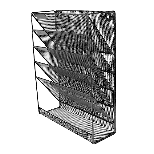 OFFSCH Wandmontierter Metall Organizer für Dokumente Lagig Stapelbarer Wandordner mit Kratzfreier Oberfläche Platzsparender Büro und Aktenhalter Praktischer Briefablage Organizer von OFFSCH