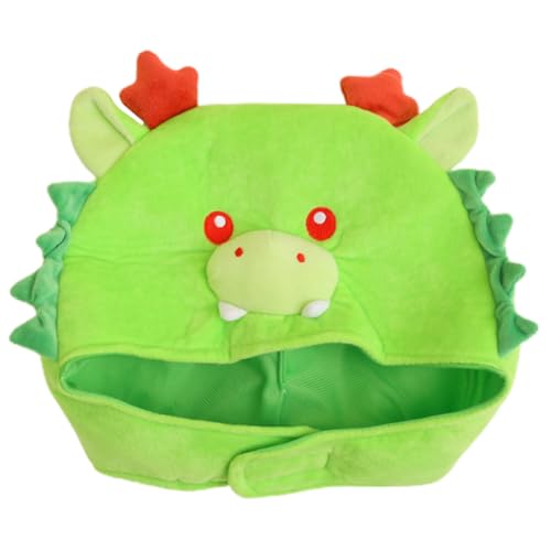 OFFSCH Wasserhahnhut Drachenkostüm für Jungen karnevalskostüme karnevalkostüme carnival costume kloburste lustige kopfbedeckung Cosplay-Kopfbedeckung Kostümhüte für Halloween Plüsch Green von OFFSCH