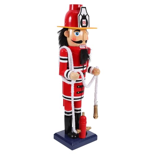 OFFSCH Weihnachtsdeko Feuerwehrmann Nussknacker Aus Holz Traditionelle Holzfigur Festliche Dekoration Für Weihnachten Charmante Tischdeko Für Freunde Und Familie OFFSCH Weihnachtsdeko Feuerwehrmann Nussknacker Aus Holz Traditionelle Holzfigur Festliche Dekoration Für Weihnachten Charmante Tischdeko Für Freunde Und Familie von OFFSCH