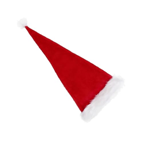 OFFSCH Flauschige Weihnachtsmannmütze für Erwachsene lange Weihnachtsmütze aus Plüschmaterial Unisex-Weihnachtsmannmütze für Partys OFFSCH Flauschige Weihnachtsmannmütze für Erwachsene lange Weihnachtsmütze aus Plüschmaterial Unisex-Weihnachtsmannmütze für Partys von OFFSCH
