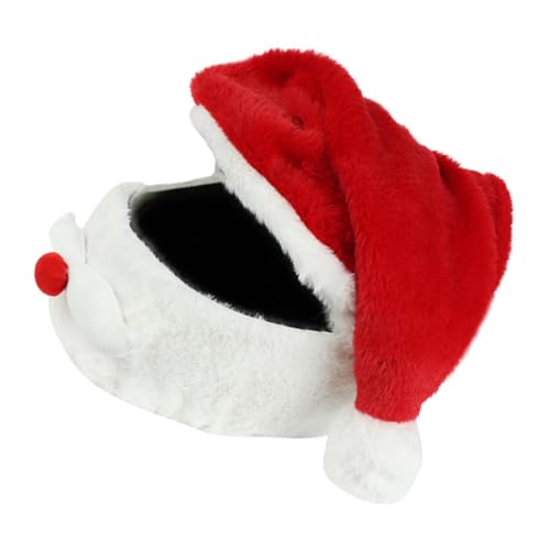 OFFSCH Weihnachtsmütze Winterhelmüberzug Weihnachtshelm Xmas Cap Weihnachtsmütze Helm Für Festliche Hüte Kostümhüte Feiertagsmütze Chirstmas Hat Motorradmütze Polyester von OFFSCH
