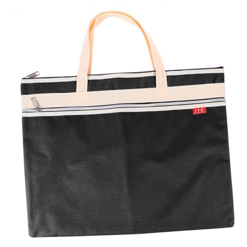 OFFSCH Zipper File Bag aus Wasserdichtem Oxford Stoff Mehrschichtiger Reißverschluss Große Kapazität Ergonomisch Handlich Multifunktionale Aufbewahrungstasche für Kunstbedarf und von OFFSCH