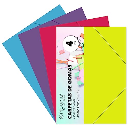4 Carpetas Clasicas Tamaño Folio con Solapa Colores Fluor 4 Carpetas Clasicas Tamaño Folio con Solapa Colores Fluor von OFITURIA
