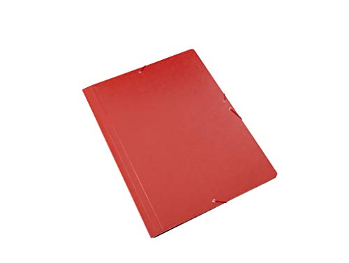 Pack de 5 Carpetas Sencillas con Goma Elastica Tamaño A3 Color Rojo von OFITURIA
