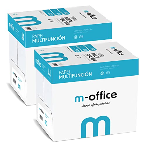 A4-Papier, 80 g, 5000 Blatt, Multifunktionspapier für Inkjet- und Laserdrucker, A4-Blätter, 210 x 297 mm, ideal für Büro und Zuhause · m-office (5000 Blatt) von OFITURIA