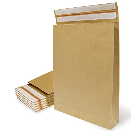 Briefumschläge aus Kraftpapier mit doppeltem Silikonstreifen für Versand und Verpackung, Papiertüten zum Versenden von Kleidung, Accessoires, Dekoration oder Geschenke von OFITURIA
