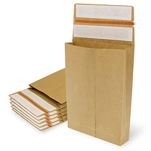 Briefumschläge aus Kraftpapier mit doppeltem Silikonstreifen für Versand und Verpackung, Papiertüten zum Versenden von Kleidung, Accessoires, Dekoration oder Geschenke von OFITURIA