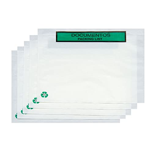 Dokumententaschen aus transparentem Papier zum Versenden von Paketen mit Selbstklebeverschluss, einfach und robust, 175 x 135 mm Beutel für sichere Verpackung, 1000 Stück Dokumententaschen aus transparentem Papier zum Versenden von Paketen mit Selbstklebeverschluss, einfach und robust, 175 x 135 mm Beutel für sichere Verpackung, 1000 Stück von OFITURIA