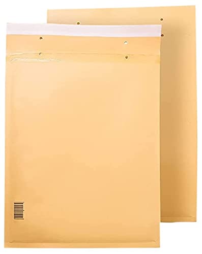 Gepolsterte Umschläge aus Polyethylen-Innenpolster, Farbe Braun, Versandtaschen mit Kapazität für Dokumente mit einer maximalen Fläche (10 Polsterumschläge, 100x165 mm) von OFITURIA