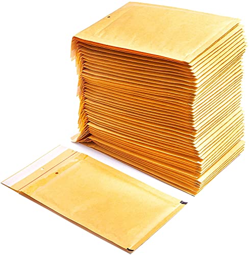 Gepolsterte Umschläge aus Polyethylen-Innenpolster, Farbe Braun, Versandtaschen mit Kapazität für Dokumente mit einer maximalen Fläche (100 Polsterumschläge, 300x420 mm) von OFITURIA